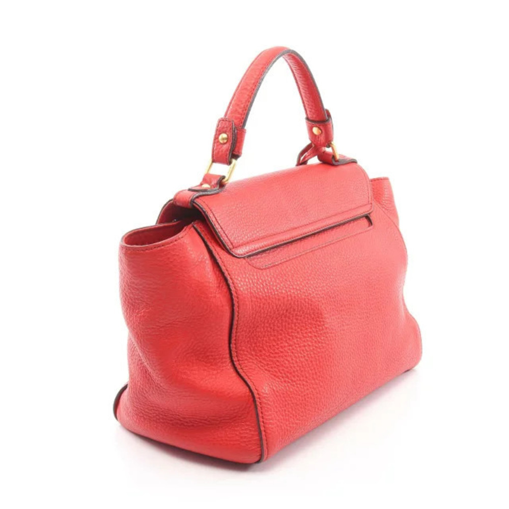 Mcm Handbag Leather Red